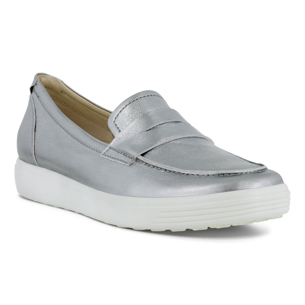 Womens Loafer - ECCO Soft 7 - Silver - 2863TCSUG